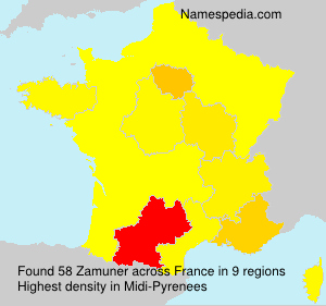 Surname Zamuner in France Surname Zamuner in France
