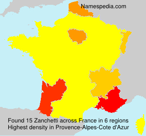 Surname Zanchetti in France Surname Zanchetti in France