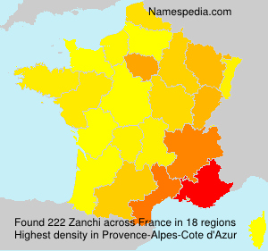 Surname Zanchi in France Surname Zanchi in France