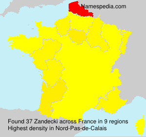 Surname Zandecki in France Surname Zandecki in France