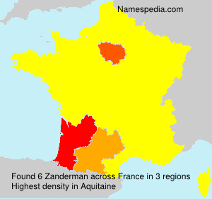 Surname Zanderman in France Surname Zanderman in France
