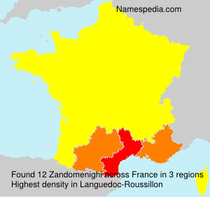 Surname Zandomenighi in France Surname Zandomenighi in France