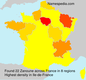Surname Zanoune in France Surname Zanoune in France