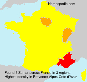 Surname Zantar in France Surname Zantar in France
