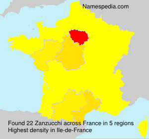 Surname Zanzucchi in France Surname Zanzucchi in France