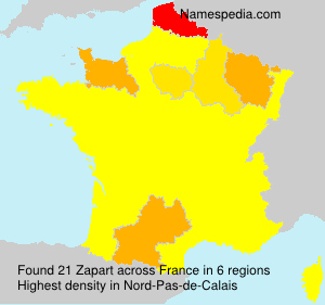 Surname Zapart in France Surname Zapart in France