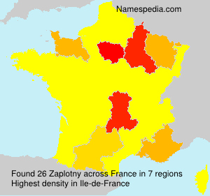 Surname Zaplotny in France Surname Zaplotny in France