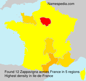 Surname Zappavigna in France Surname Zappavigna in France