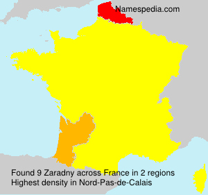 Surname Zaradny in France