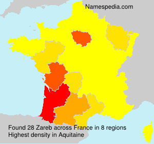 Surname Zareb in France Surname Zareb in France
