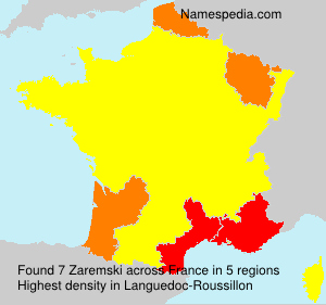 Surname Zaremski in France Surname Zaremski in France
