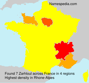 Surname Zarhloul in France Surname Zarhloul in France