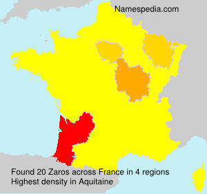 Surname Zaros in France Surname Zaros in France