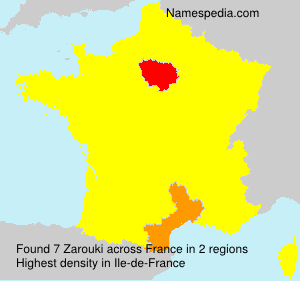 Surname Zarouki in France Surname Zarouki in France