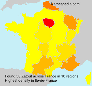 Surname Zatout in France Surname Zatout in France