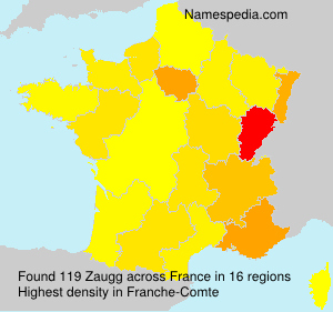 Surname Zaugg in France Surname Zaugg in France