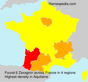 Surname Zavagnin in France Surname Zavagnin in France