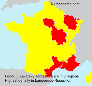 Surname Zavarsky in France Surname Zavarsky in France