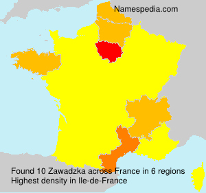 Surname Zawadzka in France Surname Zawadzka in France
