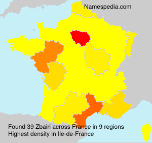 Surname Zbairi in France