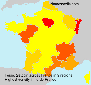 Surname Zbiri in France