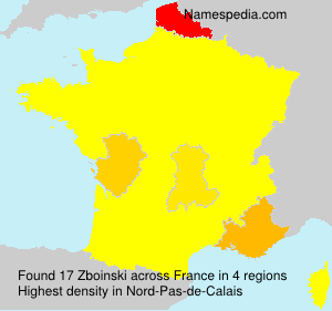 Surname Zboinski in France