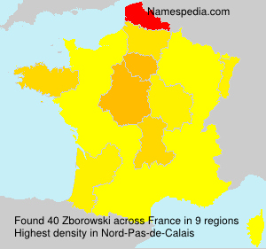 Surname Zborowski in France Surname Zborowski in France