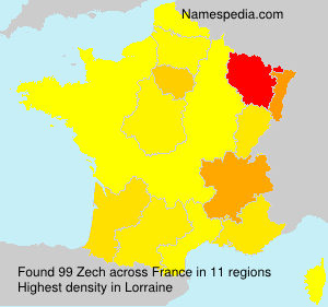 Surname Zech in France Surname Zech in France