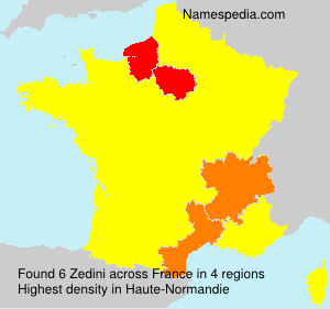 Surname Zedini in France Surname Zedini in France