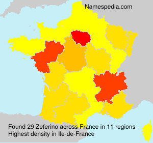 Surname Zeferino in France Surname Zeferino in France