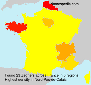 Surname Zeghers in France Surname Zeghers in France