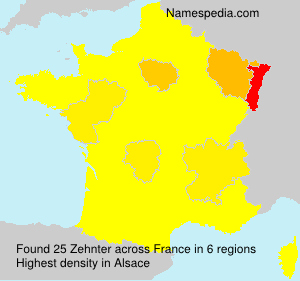 Surname Zehnter in France Surname Zehnter in France