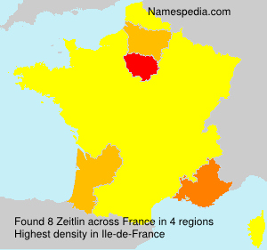 Surname Zeitlin in France Surname Zeitlin in France