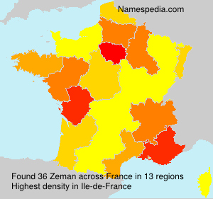 Surname Zeman in France Surname Zeman in France