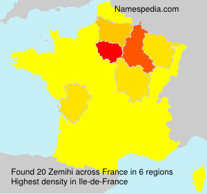 Surname Zemihi in France