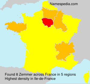 Surname Zemmer in France Surname Zemmer in France