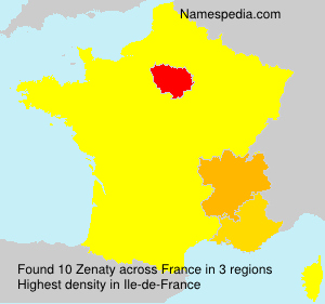 Surname Zenaty in France Surname Zenaty in France