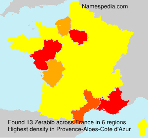 Surname Zerabib in France Surname Zerabib in France
