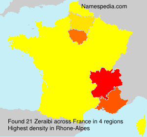 Surname Zeraibi in France Surname Zeraibi in France