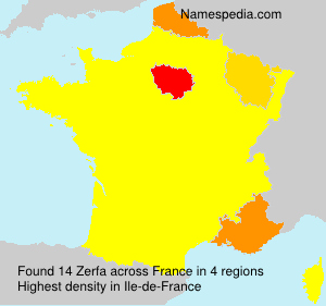 Surname Zerfa in France Surname Zerfa in France
