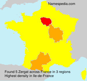 Surname Zergat in France Surname Zergat in France