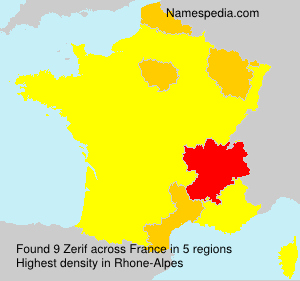 Surname Zerif in France Surname Zerif in France