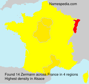 Surname Zermann in France Surname Zermann in France