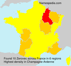 Surname Zerovec in France Surname Zerovec in France