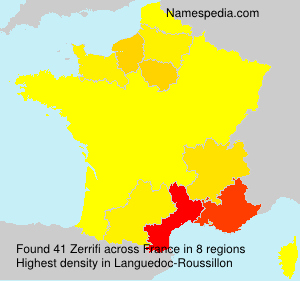 Surname Zerrifi in France Surname Zerrifi in France