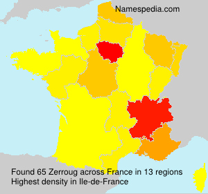 Surname Zerroug in France Surname Zerroug in France