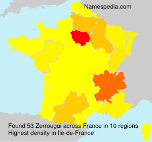Surname Zerrougui in France Surname Zerrougui in France