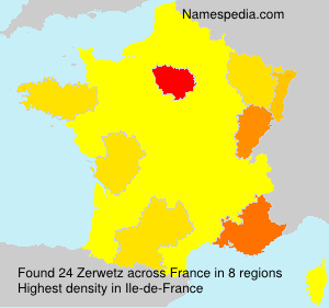 Surname Zerwetz in France Surname Zerwetz in France