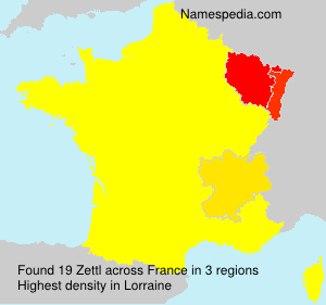 Surname Zettl in France