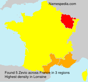 Surname Zevio in France